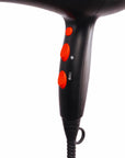 Professional Hair Dryer 1875W – Ionic Blow Dryer with Ceramic Tourmaline Technology for Fast Drying, Frizz Control & Shine – Includes Diffuser & 2 Nozzles – Lightweight for All Hair Types