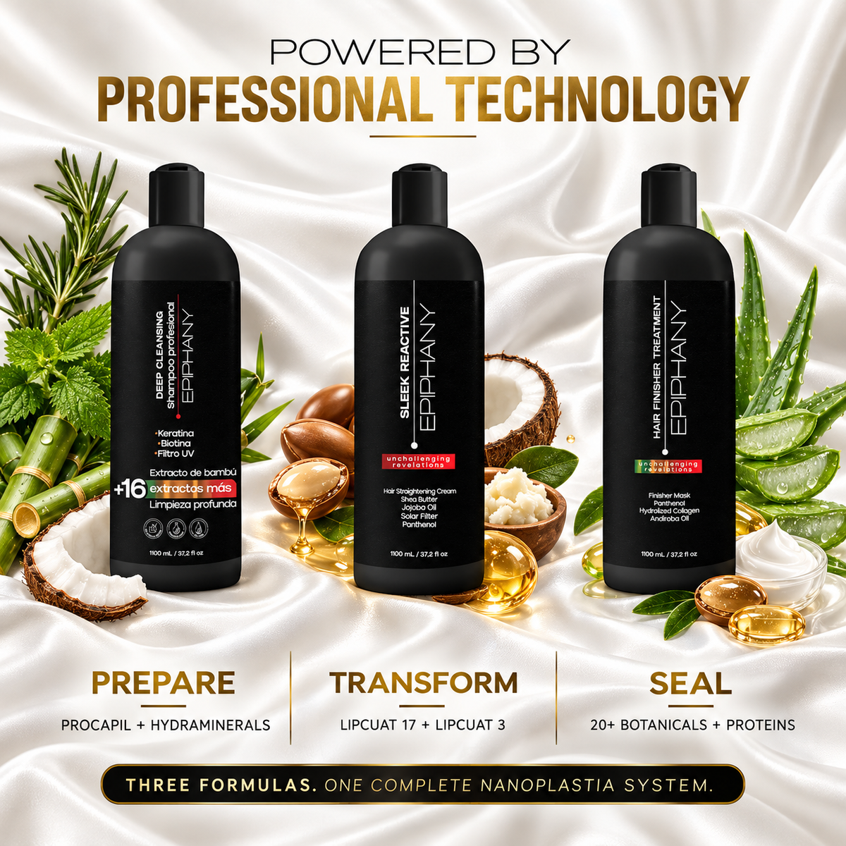 Sleek Reactive Professional Kit | Full Treatment Set | 1Ltr