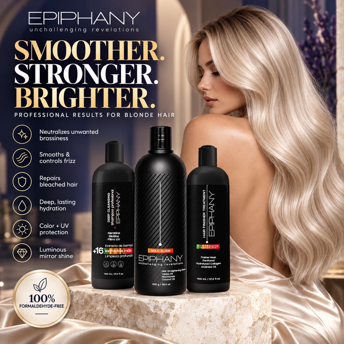 Gold Elixir Professional Kit | Full Treatment Set | 1Ltr