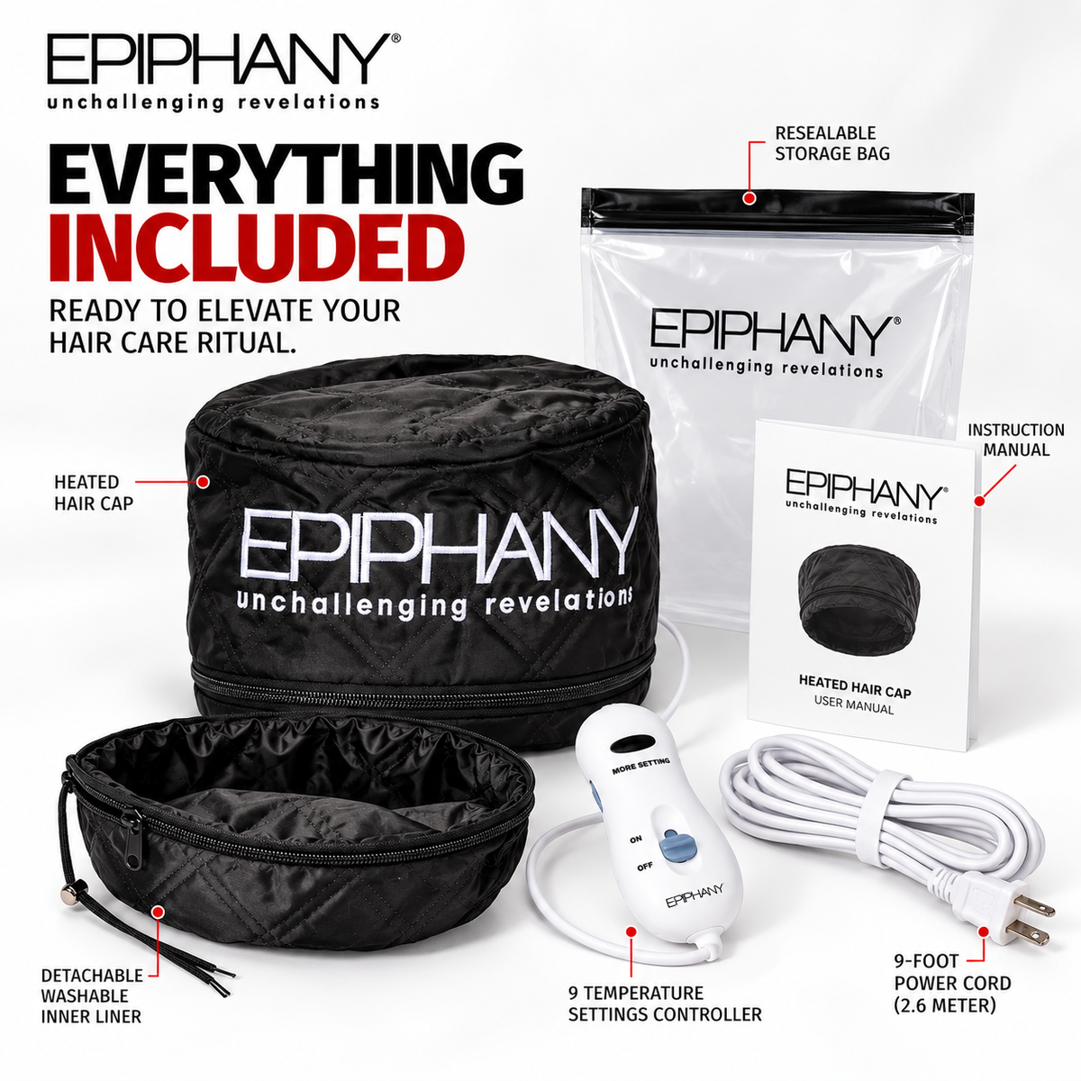 Epiphany Heated Hair Cap – 9 Temperature Settings