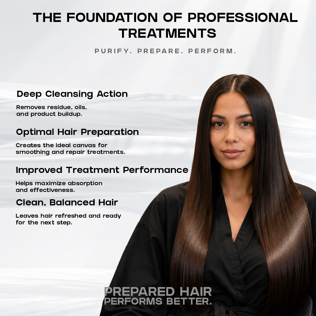 Deep Cleansing Shampoo | Professional Pre-Treatment Hair Cleanser 1Ltr